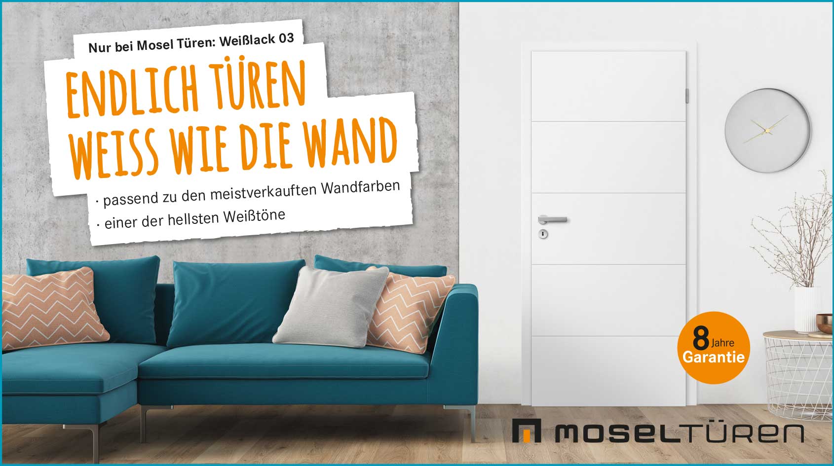 Mosel Türen – Weiss wie die Wand